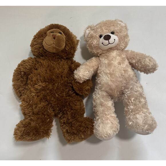 2 Build-a-Bear Workshop Happy Hugs and Fuzzy Teddy Bear Plush Stuffed Animal - Picture 1 of 12
